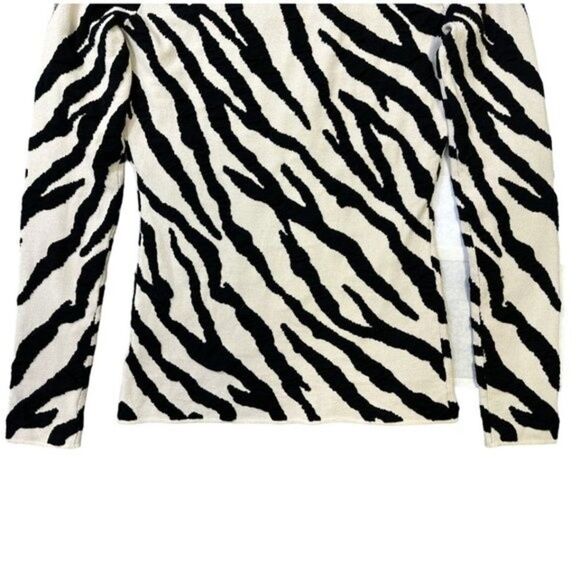 Proenza Schouler Top Silk Blend Animal Print Knit Sz S NWT Soft Elegant Chic - Picture 9 of 16